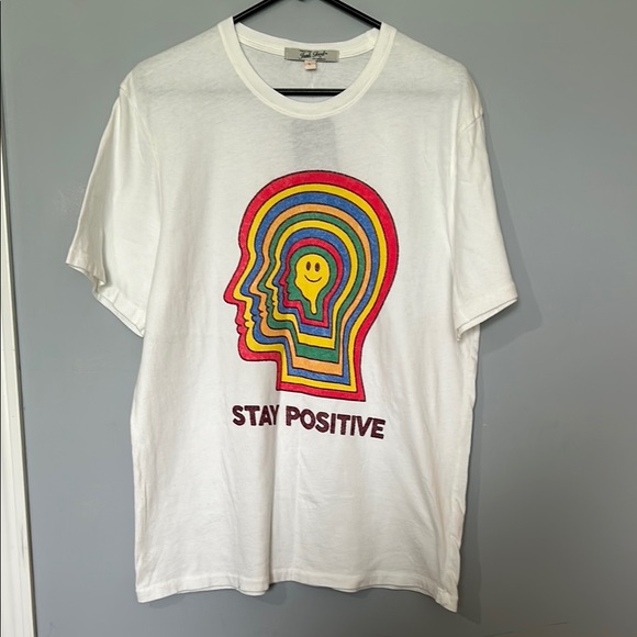 Junk Food Clothing Other - NWT Junk Food Clothing White Tee with Graphic stay positive size L